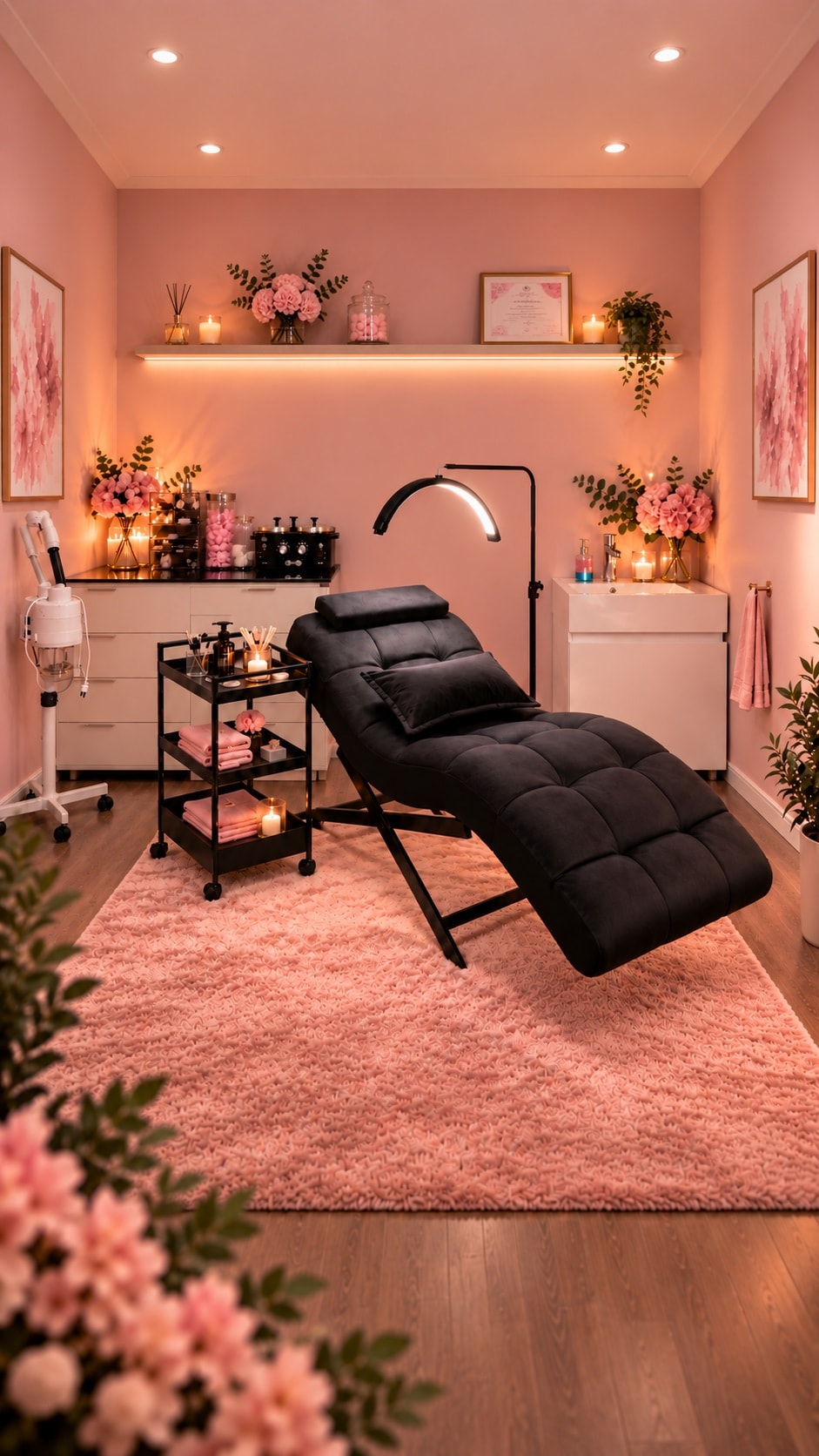 The treatment room at Flawless Esthetics in Half Way Tree, Kingston